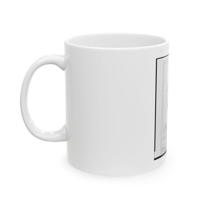 1st Lieutenant John Paul Kuntze, Union Officer, Bust Portrait, Facing Front (U.S. Civil War) White Coffee Mug