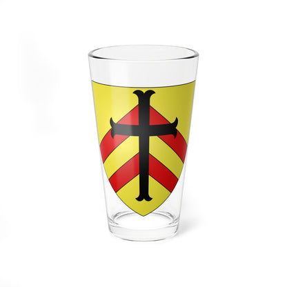 Fétigny coat of arms (Switzerland) (Coat of Arms) Pint Glass 16oz