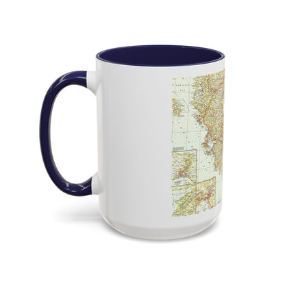 Greece and the Aegean (1958) (Map) Accent Coffee Mug