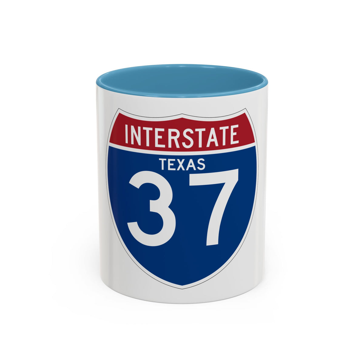 Interstate 37 (U.S. Highways) Accent Coffee Mug