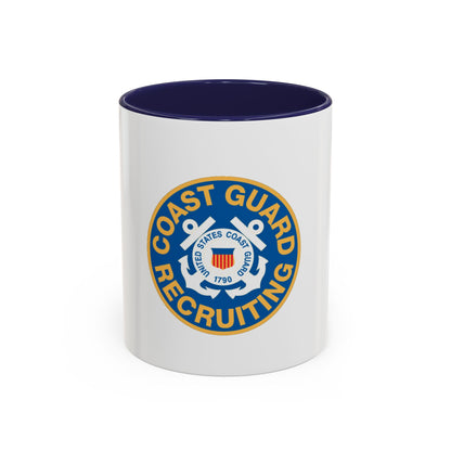 Coast Guard Recruiting (U.S. Coast Guard) Accent Coffee Mug
