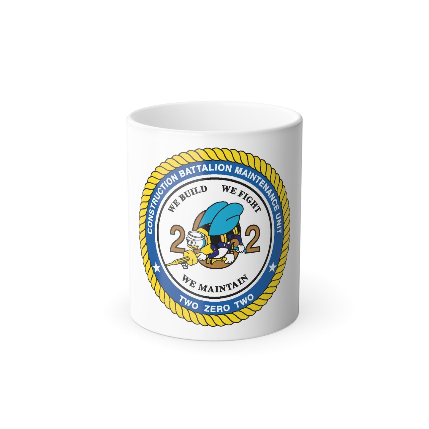 Seabee Unit 202 CBMU 202 (U.S. Navy) Color Changing Mug 11oz