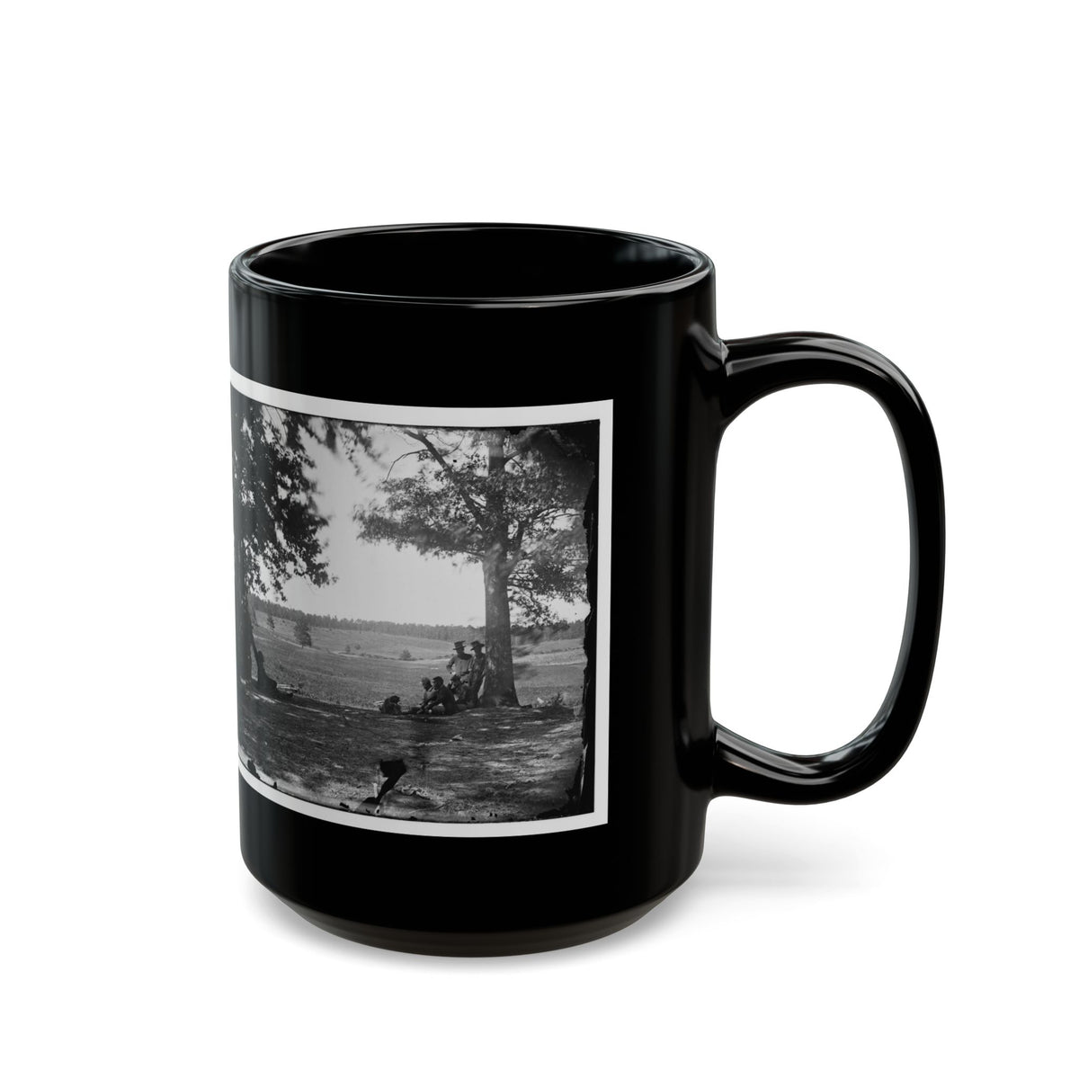 Cedar Mountain, Va. Battlefield Viewed From The West (U.S. Civil War) Black Coffee Mug