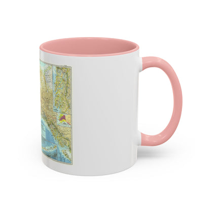 USA - Alaska (1956) (Map) Accent Coffee Mug