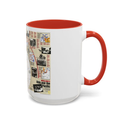 World War II- Asia and the Pacific (1991) (Map) Accent Coffee Mug