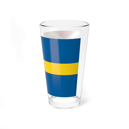 Flag of Sweden 1818-1844 (Estonia) Pint Glass 16oz