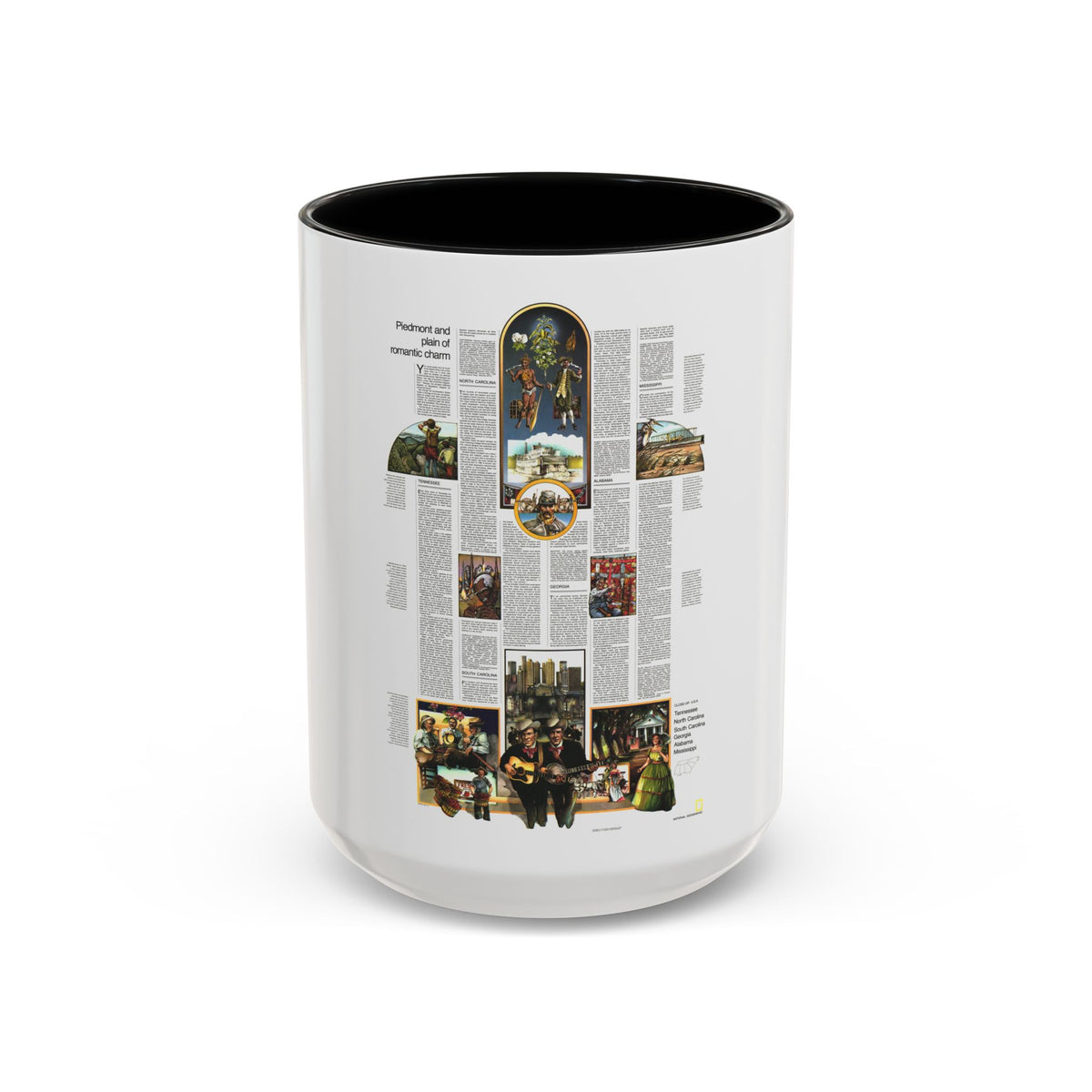 USA - Southeast 2 (1975) (Map) Accent Coffee Mug