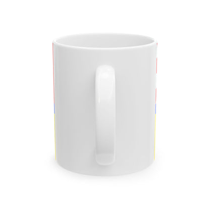 Drapeau de l'Yonne France 2 - Mug à café blanc