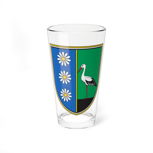Coat of arms of Velika Polana (Slovenia) (Coat of Arms) Pint Glass 16oz