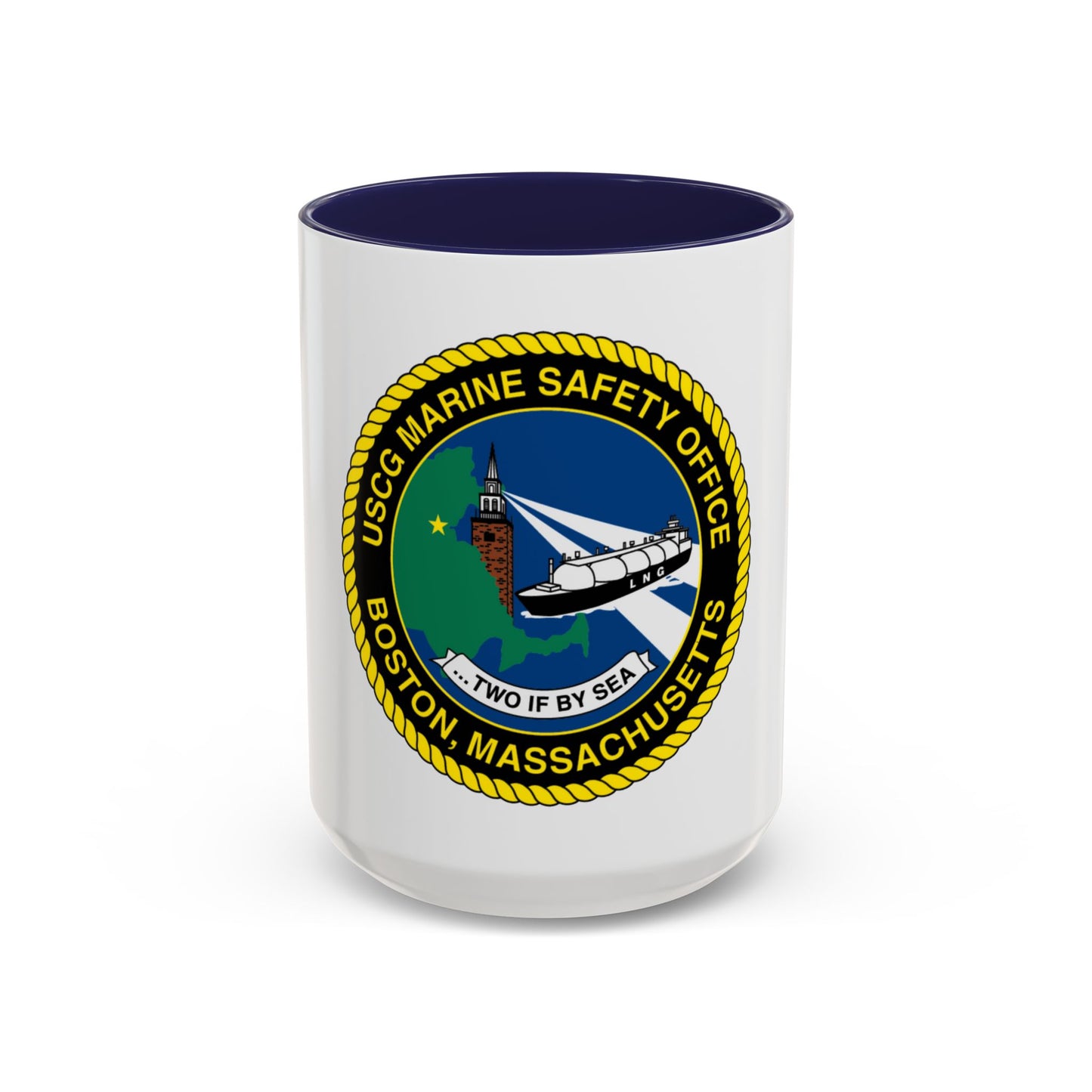 USCG MSO Boston Marine Safety Office (U.S. Coast Guard) Accent Coffee Mug