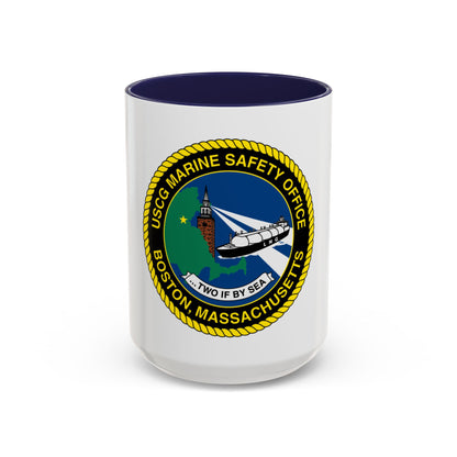 USCG MSO Boston Marine Safety Office (U.S. Coast Guard) Accent Coffee Mug
