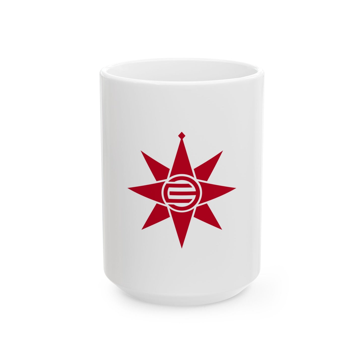 Flag of Yokosuka Kanagawa Japan - White Coffee Mug-15oz-Go Mug Yourself