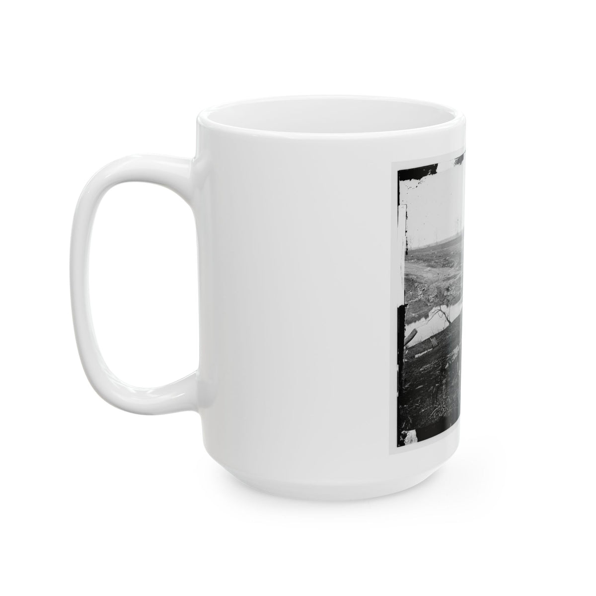 Cub Run, Va.  View With Destroyed Bridge (U.S. Civil War) White Coffee Mug