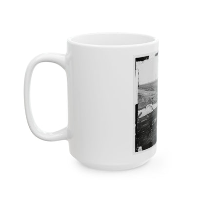 Cub Run, Va.  View With Destroyed Bridge (U.S. Civil War) White Coffee Mug