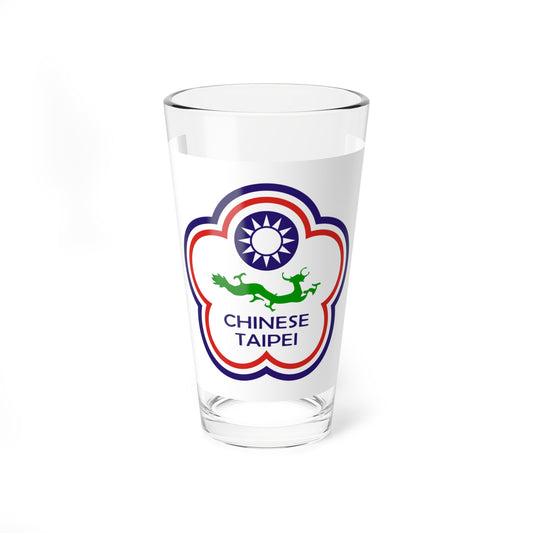 Flag of Chinese Taipei for Deaf 1997-2019 (China) Pint Glass 16oz