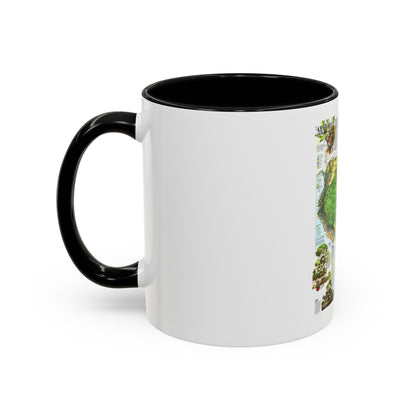 Amazonia - A World Resource at Risk (1992) (Map) Accent Coffee Mug