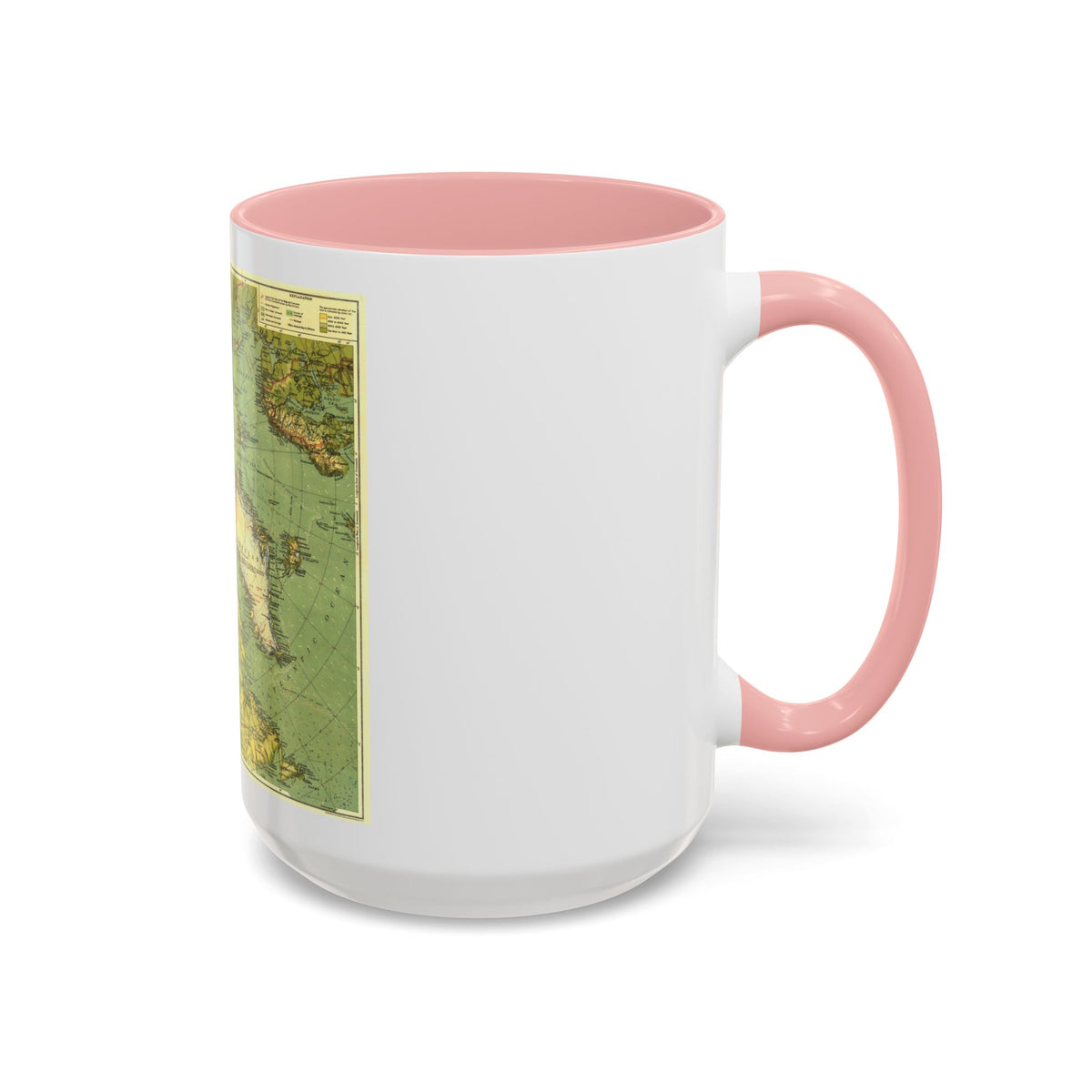Arctic Regions (1925) (Map) Accent Coffee Mug