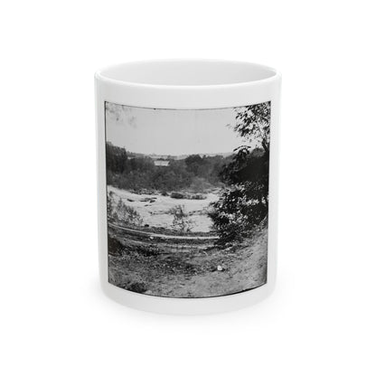 View On The James River, Looking Toward Manchester, Richmond, Va. (U.S. Civil War) White Coffee Mug