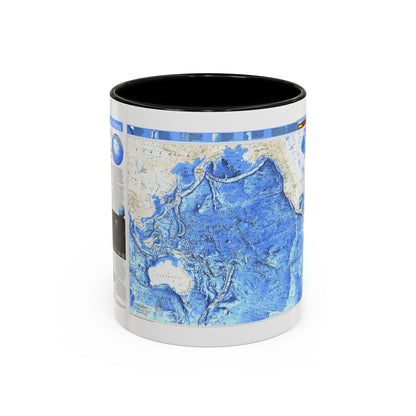 Pacific Ocean (1992) (Map) Accent Coffee Mug