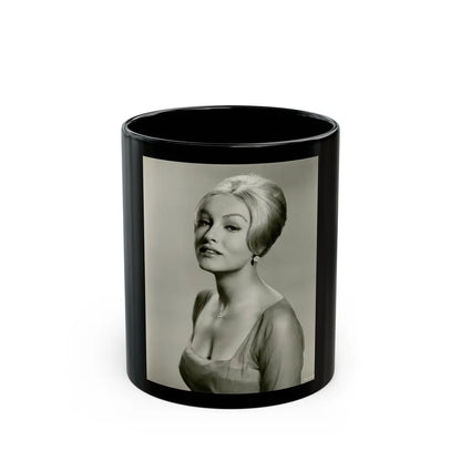 Julie Newmar #364 (Vintage Female Icon) Black Coffee Mug-11oz-Go Mug Yourself