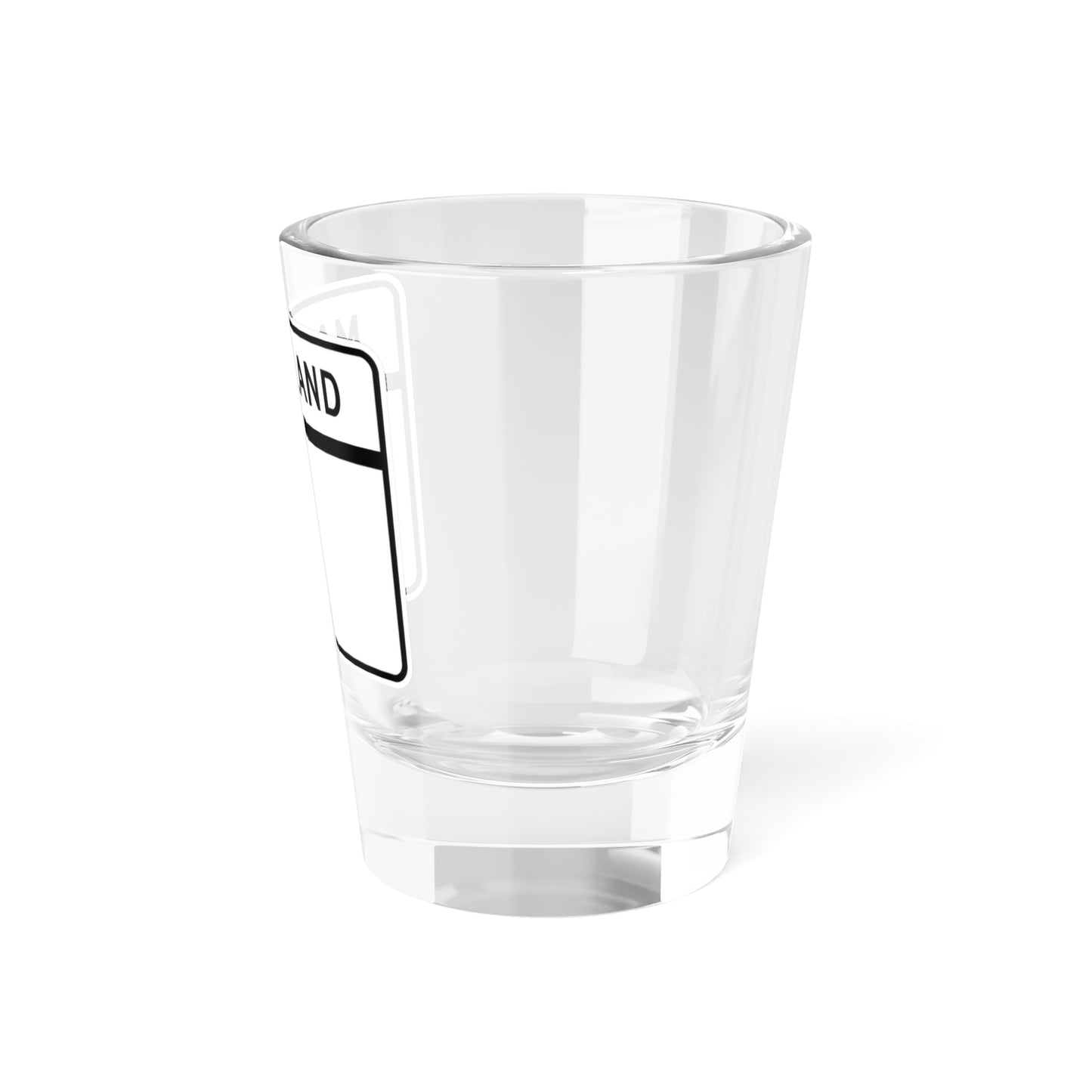 MD blank wide (Maryland) (Road Sign) Shot Glass 1.5oz