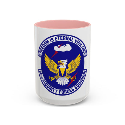 86 Security Forces Squadron USAFE (U.S. Air Force) Accent Coffee Mug