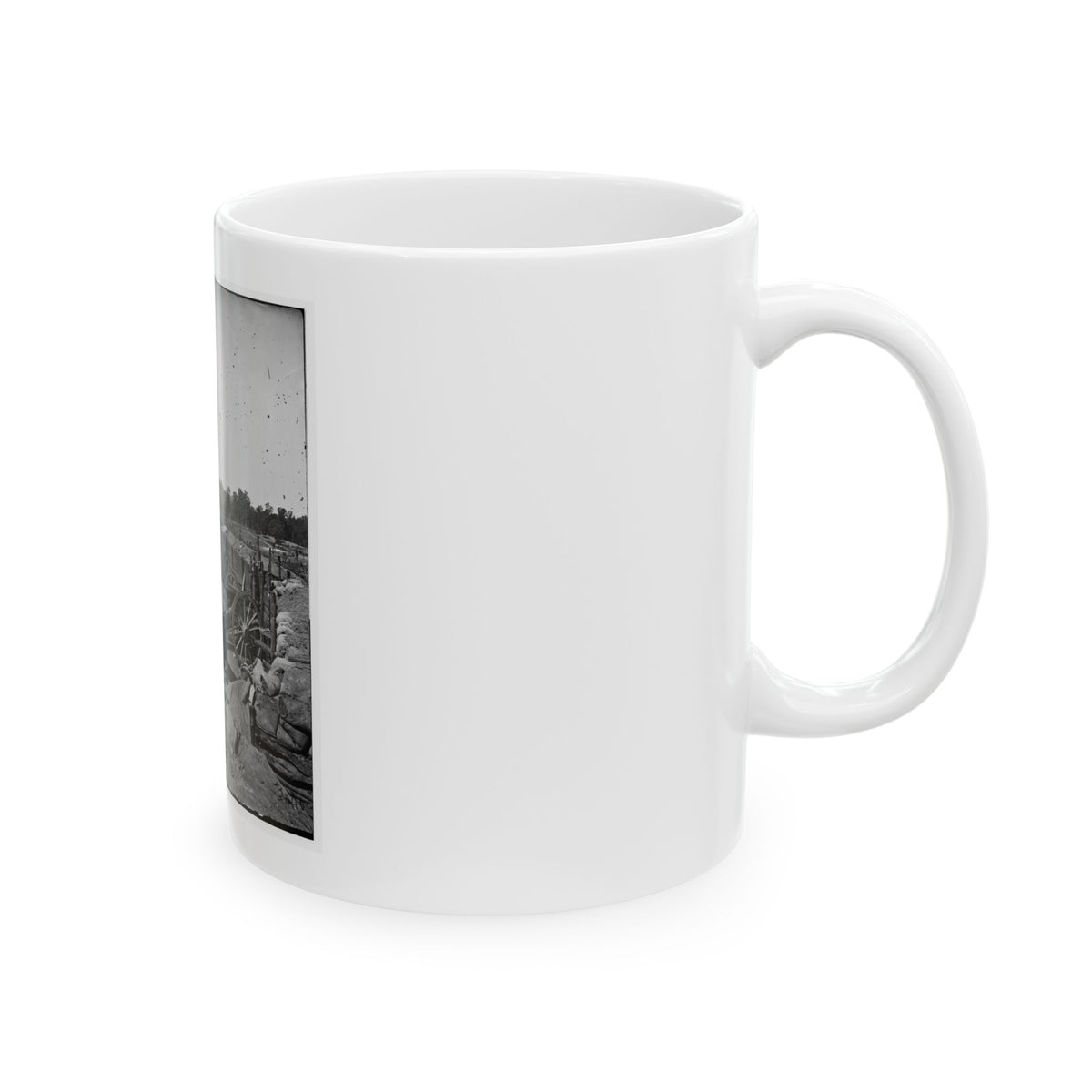 Atlanta, Georgia. Confederate Fort In Front Of Atlanta-2 (U.S. Civil War) White Coffee Mug