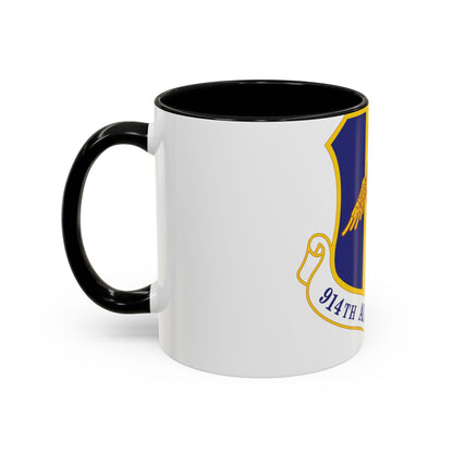 914th Airlift Wing (U.S. Air Force) Accent Coffee Mug