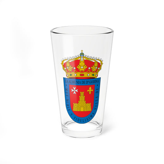 Escudo de La Almunia de Doña Godina (Spain) (Coat of Arms) Pint Glass 16oz