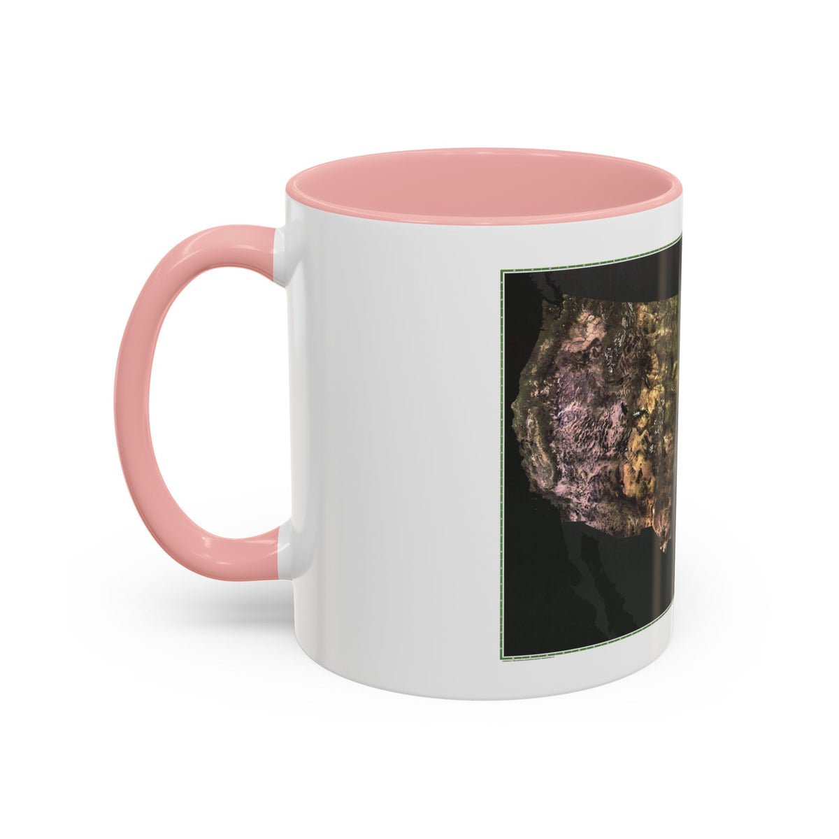 USA - Portrait U.S.A (1976) (Map) Accent Coffee Mug