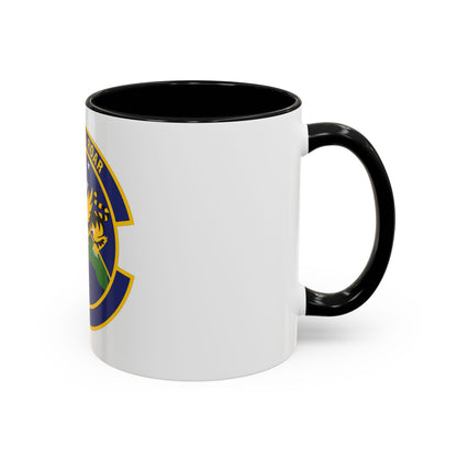 614 Air and Space Communications Squadron AFSPC (U.S. Air Force) Accent Coffee Mug