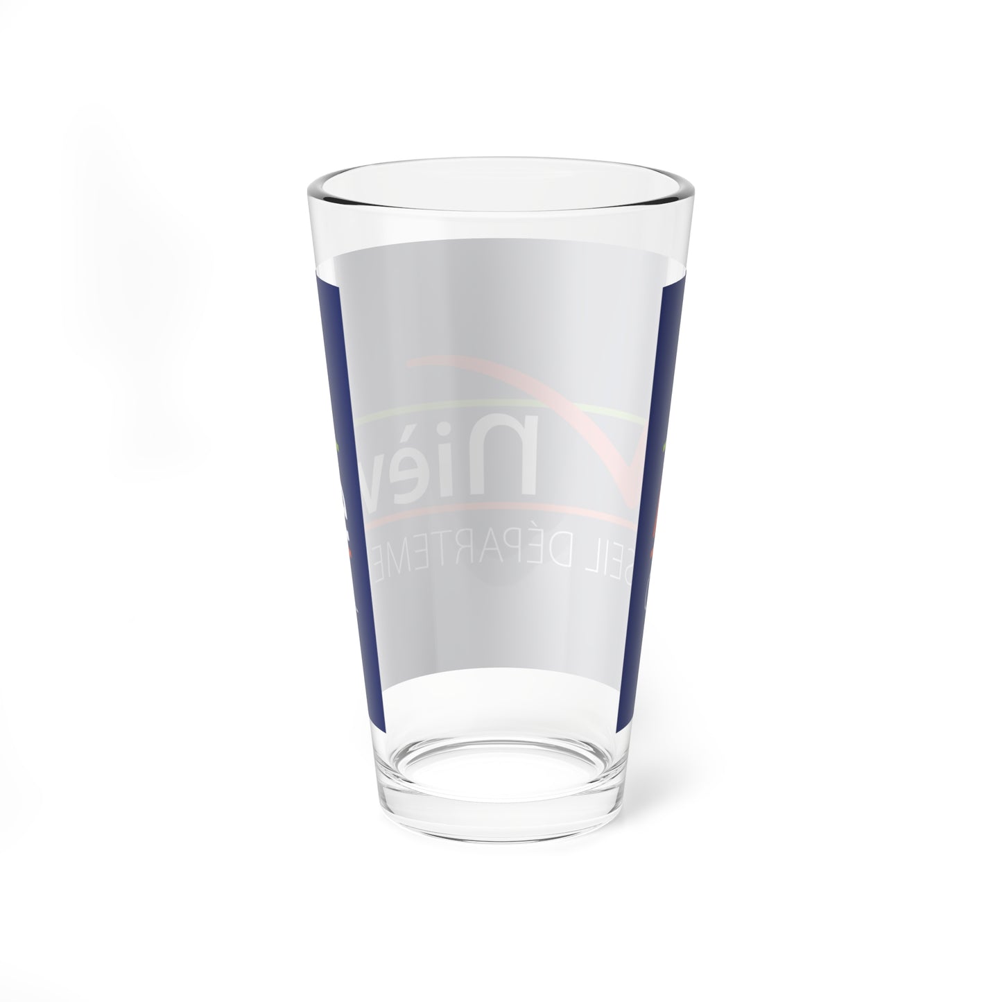 Flag of the Department of Nievre (France) Pint Glass 16oz