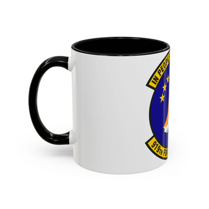 919th Force Support Squadron (U.S. Air Force) Accent Coffee Mug