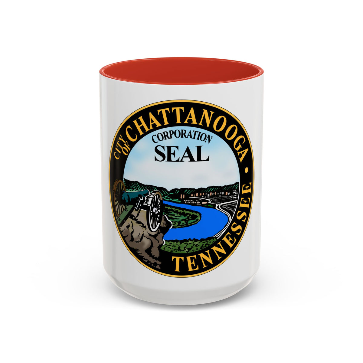Seal of Chattanooga Tennessee - Accent Coffee Mug