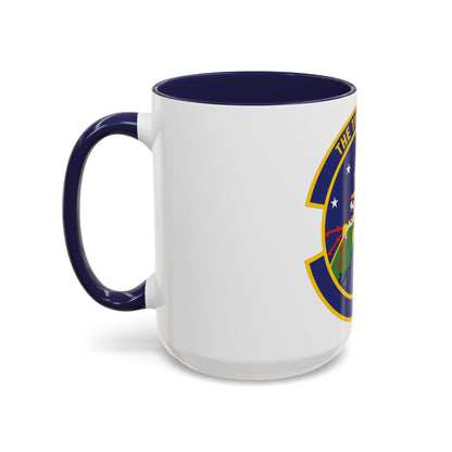 614 Air and Space Communications Squadron AFSPC (U.S. Air Force) Accent Coffee Mug