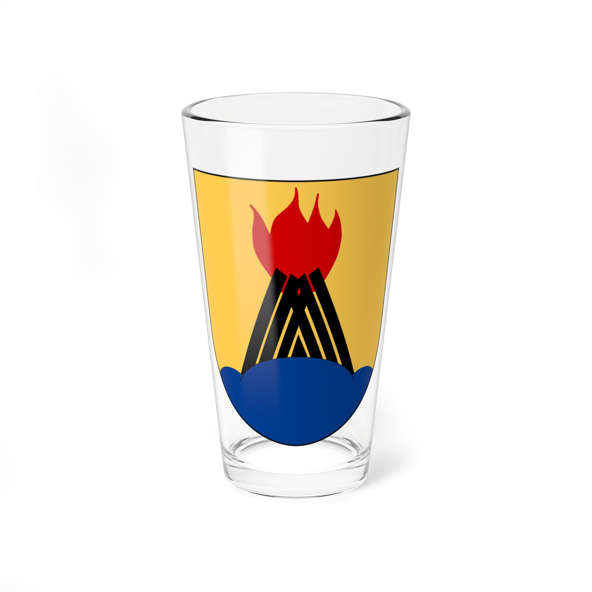 Huddinge kommunvapen Ell 2013 (Sweden) (Coat of Arms) Pint Glass 16oz