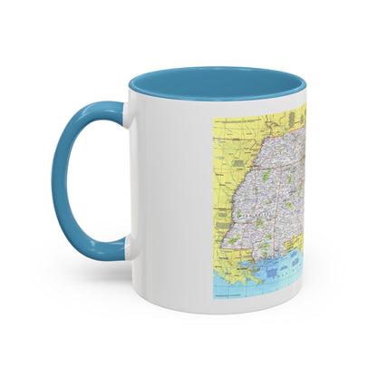 USA - Southeast 1 (1975) (Map) Accent Coffee Mug