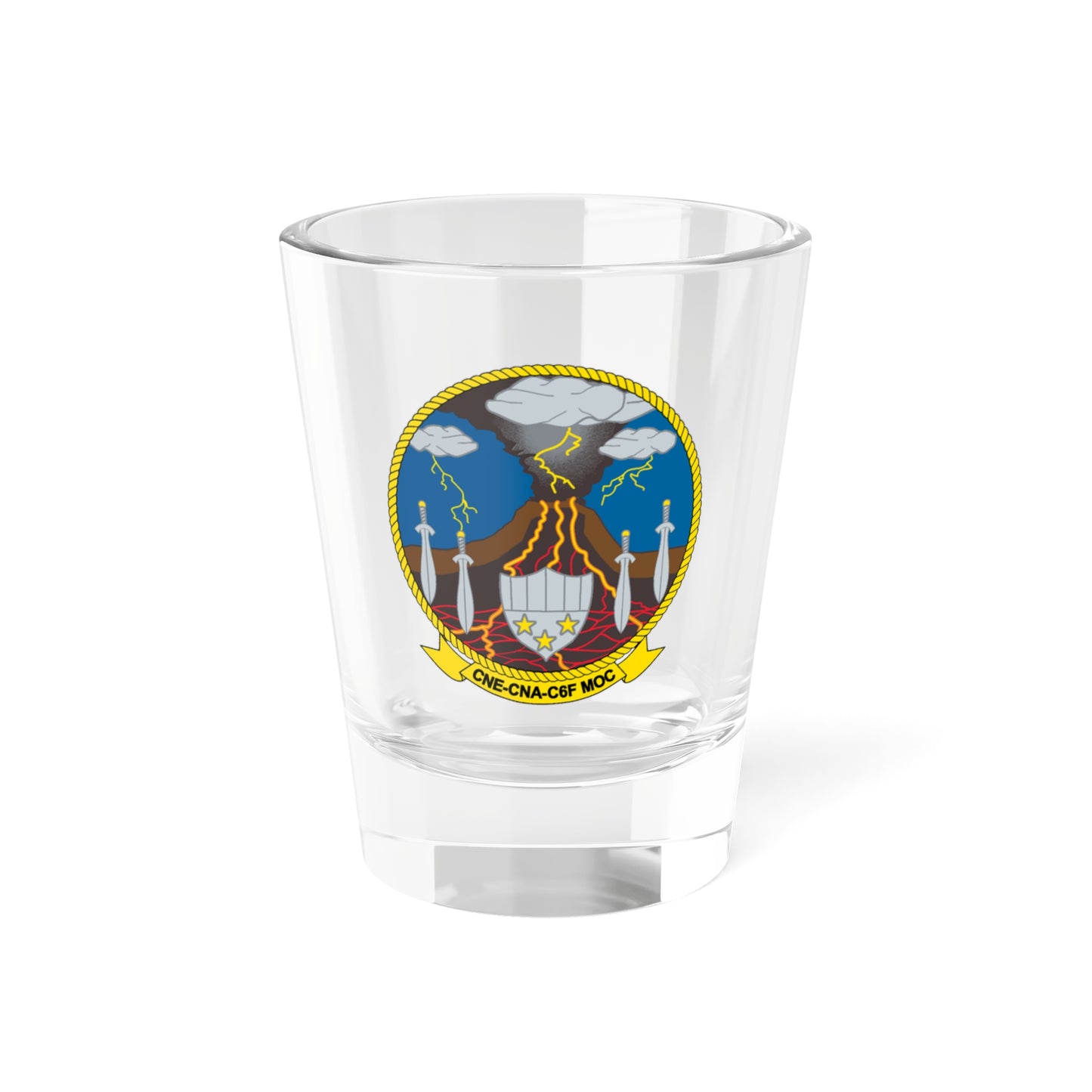 Maritime Operations Center C6F (U.S. Navy) Shot Glass 1.5oz