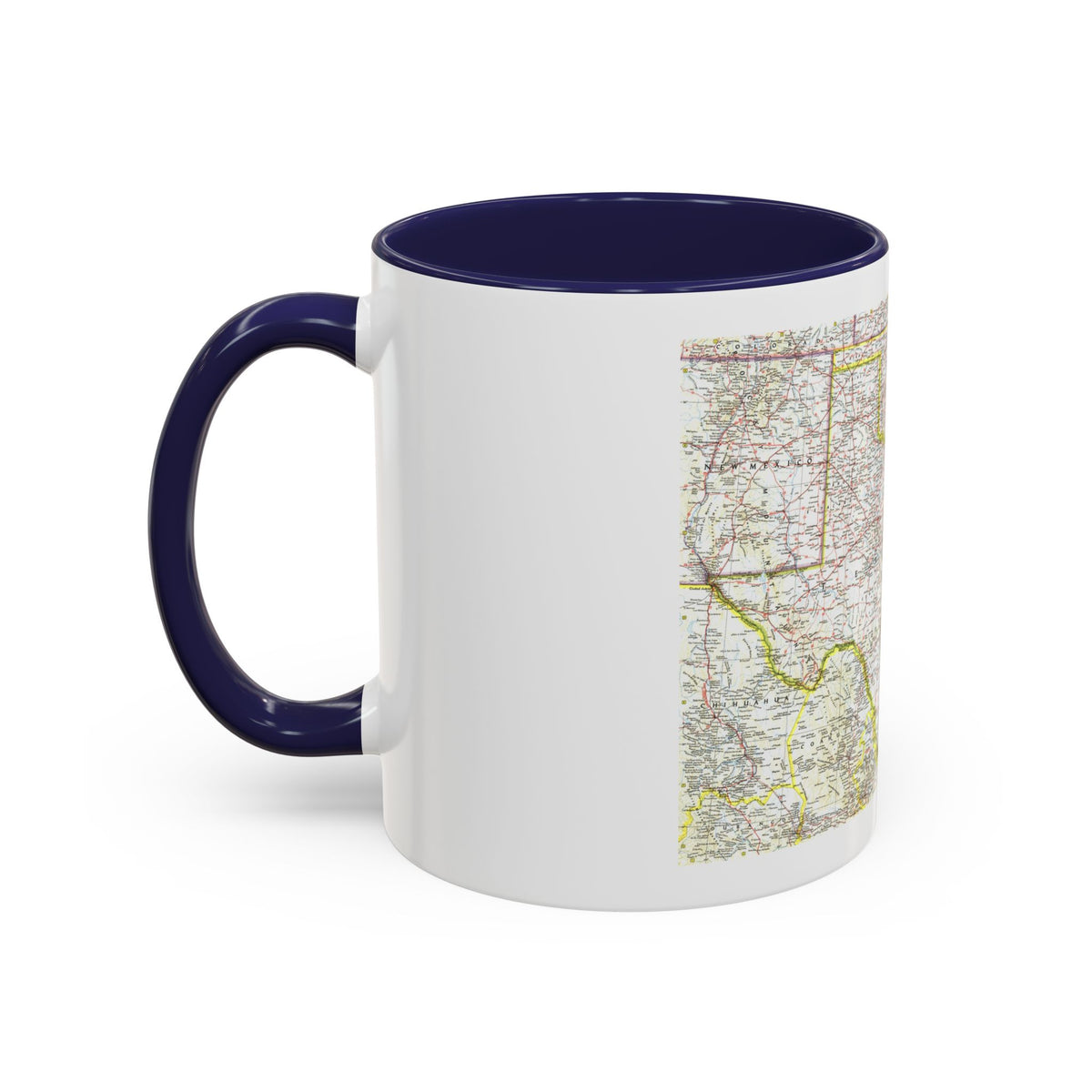USA - South Central (1961) (Map) Accent Coffee Mug