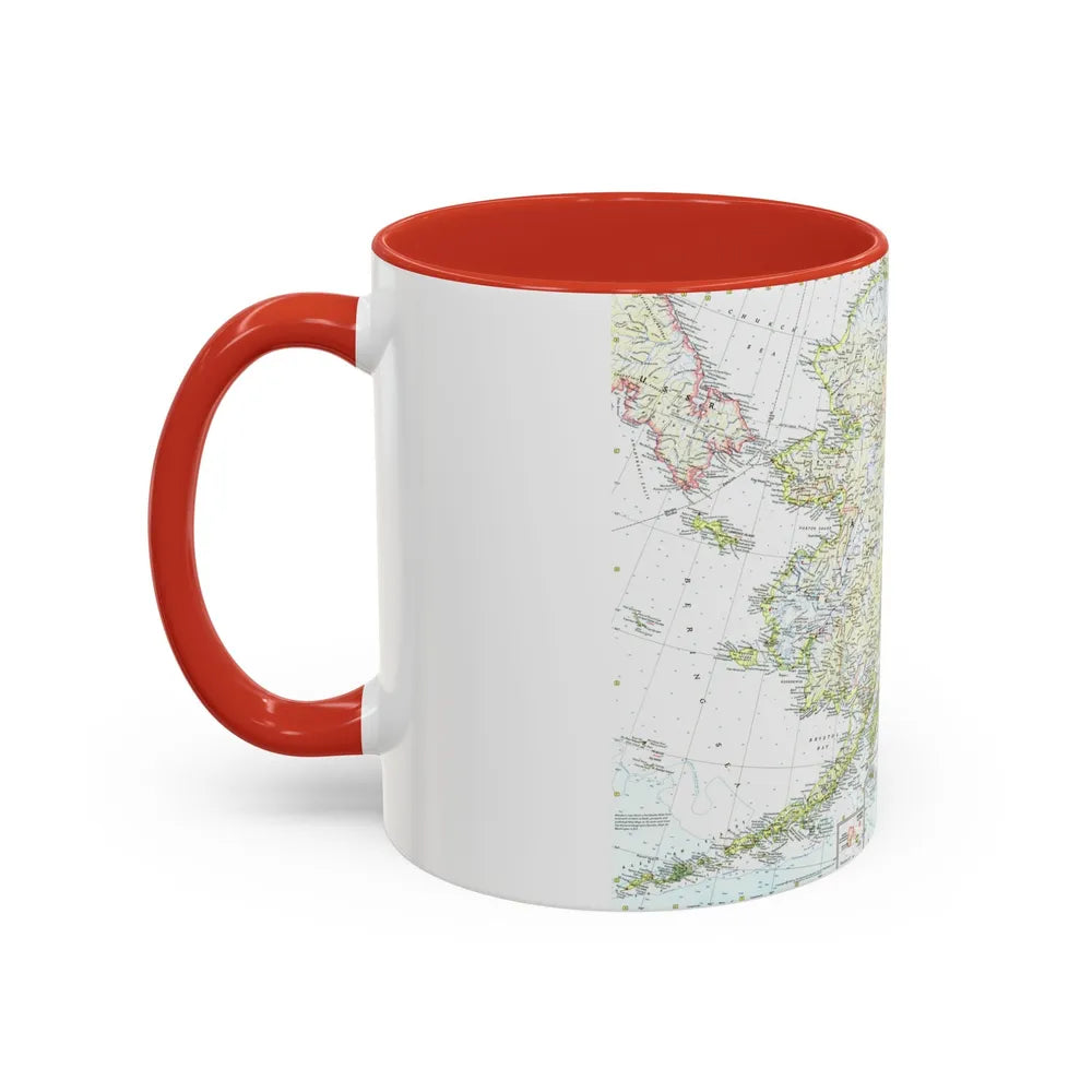 USA - Alaska (1959) (Map) Accent Coffee Mug-Go Mug Yourself