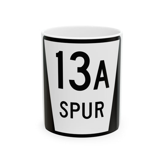 N SPUR 13A (Nebraska) (Road Sign) White Coffee Mug