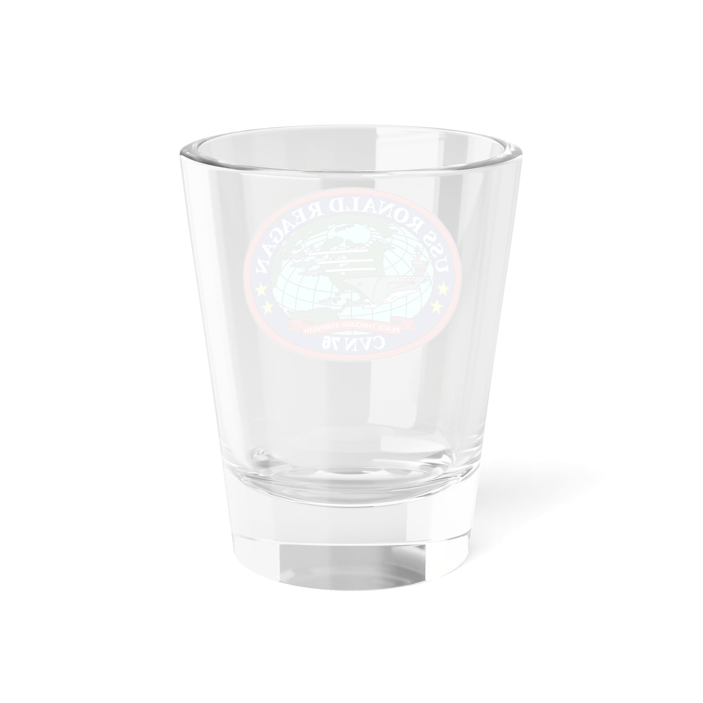 USS Ronald Reagan CVN 76 (U.S. Navy) Shot Glass 1.5oz