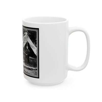 General Napoleon Bonaparte Mclaughlen And Staff Near Washington, D.C. (U.S. Civil War) White Coffee Mug