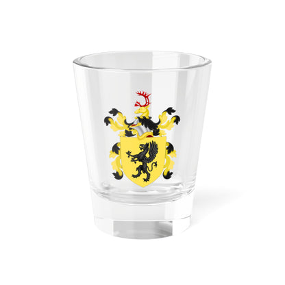 Coat of Arms of John Pierpont Morgan (United States) (Coat of Arms) Shot Glass 1.5oz