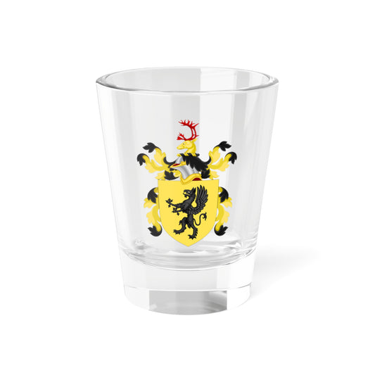 Coat of Arms of John Pierpont Morgan (United States) (Coat of Arms) Shot Glass 1.5oz