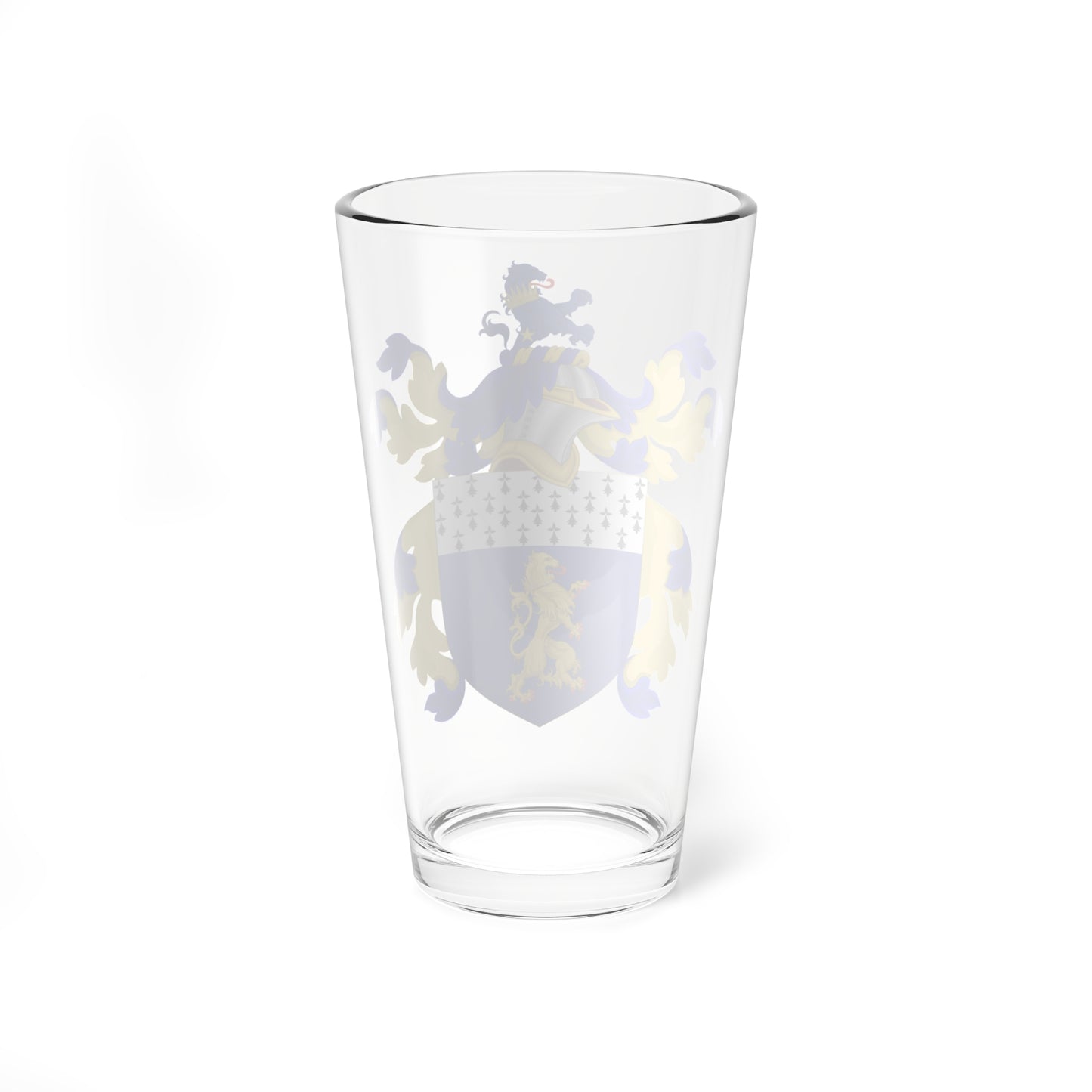Coat of Arms of William Eager (United States) (Coat of Arms) Pint Glass 16oz