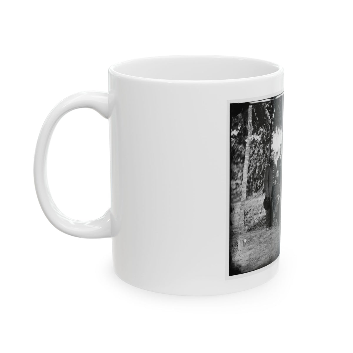 Washington, District Of Columbia. Gen. Jefferson C. Davis And Staff (U.S. Civil War) White Coffee Mug