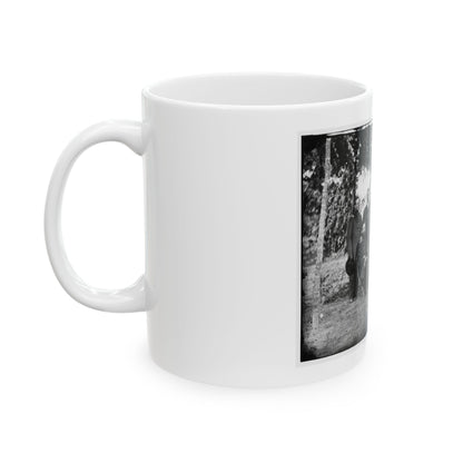Washington, District Of Columbia. Gen. Jefferson C. Davis And Staff (U.S. Civil War) White Coffee Mug