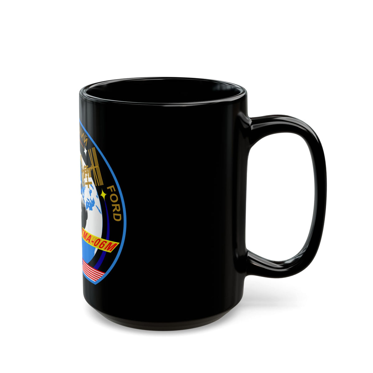 Soyuz TMA-06M (Soyuz Programme) Black Coffee Mug