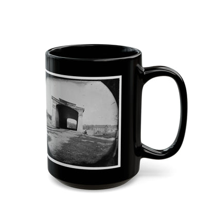 Richmond, Va. Ruins Of Richmond & Danville Railroad Bridge (U.S. Civil War) Black Coffee Mug